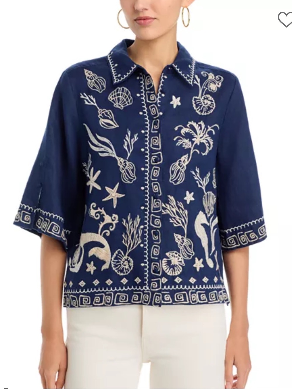 Johnny Was - Meri Kimono Sleeve Linen Shirt